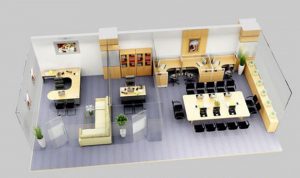 Bố trí không gian khoa học cho nội thất văn phòng